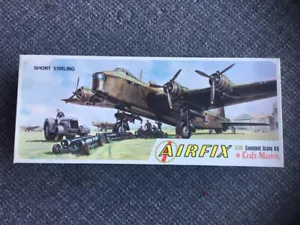 AIRFIX WW2 RAF BOMBER COMMAND SHORT STIRLING 1:72 SCALE KIT No.1602-200 (1966) - Picture 1 of 4