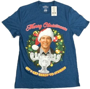 Nueva con etiquetas Camiseta National Lampoon Vacaciones de Navidad Para Hombre Azul Mediana Gráfica - Imagen 1 de 5