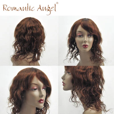 Remy Hair  Machine Made Human Hair Wigs With Baby Hair Brazilian Short Wave  - Image 1 of 4