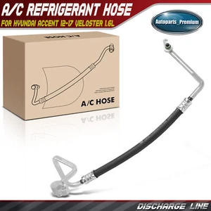 A/C Refrigerant Discharge Hose for Hyundai Accent 12-17 Veloster 14 16 L4 1.6L - Picture 1 of 8