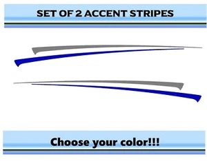 (2) RV Car Truck Pontoon Boat Trailer Side Accent Decals Graphics Stripes ST43 - Foto 1 di 2