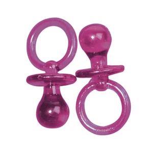 Colgante De Plástico - Chupete, Rosa Oscuro, 5 Cm, 5 Pzas - Bild 1 von 1