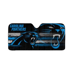 New NFL Carolina Panthers Car Truck Windshield Folding Sun Shade Large Size - Picture 1 of 2