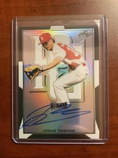 2019 Leaf Perfect Game All American Classic Jordan Thompson Black Metal SN:02/15