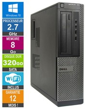 PC Dell Optiplex 390 DT G630 2.70GHz 8Go/320Go Wifi W10