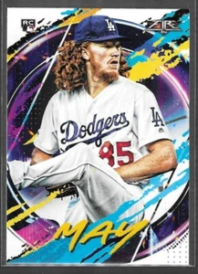 2020 Topps Fire Dustin May Rookie #110 Los Angeles Dodgers Baseballkarte - Bild 1 von 2