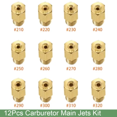 Juego de chorros principales de carburador para Mikuni VM TMX # 210-260 270 280 290 300 310 320 Foto 1 de 4