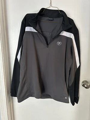 Galvin Green 1/4 zip golf pullover. Sz XL. Black/gray In Excellent condition. - Image 1 of 4
