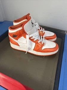 Nike Air Jordan 1 Mid Electric Orange GS Größe 7Y DM4228-800 - Bild 1 von 8