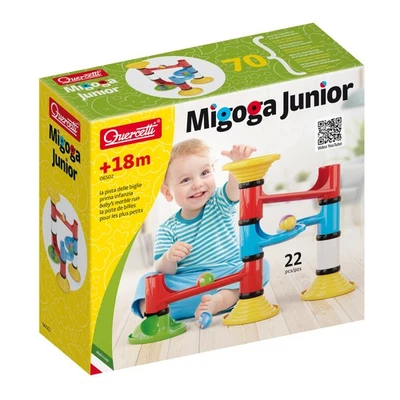 Quercetti Migoga Junior Basic Set Marble Ball Run Track Building Tower Kids Toy - Image 1 of 4