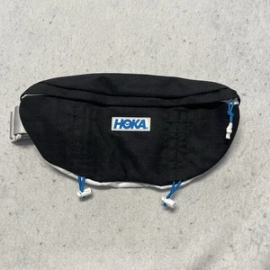 HOKA Running Belt Bag Black White Blue Adjustable Strap Fanny Pack - Picture 1 of 6