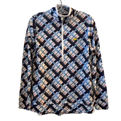 Camisa atlética pulóver Peter Millar Masters golf cuarto cremallera mediana a cuadros Foto 1 de 4