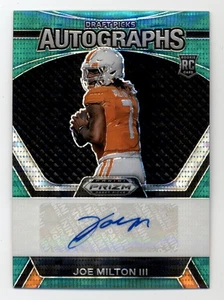 Selecciones del draft de Panini Prizm 2024 autógrafos Green Pulsar Joe Milton III 5/25 novato - Imagen 1 de 2