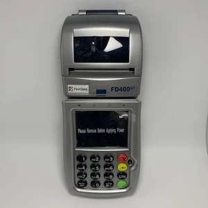 First Data FD-400 GT Portable Touchscreen NFC Credit Card Terminal - Picture 1 of 5