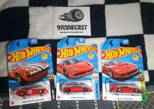 2025 Hot Wheels Ferrari F40, SF90 Stradale, 365 GTB4 Competizione (3 Stück) - Bild 1 von 4