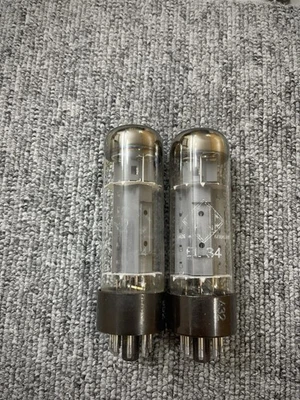 Telefunken EL34 6CA7 Base Marrón OO Getter, probado Buen Par Combinado Foto 1 de 4