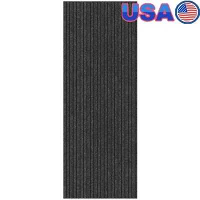 Alfombra de corredor acanalada antideslizante resistente a las manchas alfombra interior áreas de alto tráfico nueva Foto 1 de 4