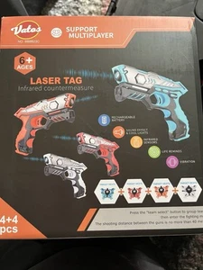 Vatos Laser Tag Multiplayer Set Children's Toys x4 With Box Infrared - Picture 1 of 1