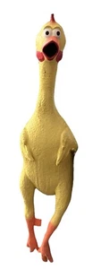 Squawking Chirrido 20” Amarillo Goma Pollo Halloween Novedad o Juguete para Perros - Imagen 1 de 5