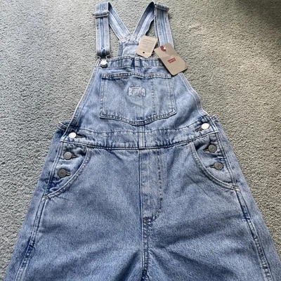 Mono de inspiración vintage Levis delantal con tirantes para mujer talla XS XSmall azul claro nuevo con etiquetas Foto 1 de 4