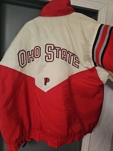 🔥 Vintage 90s Ohio State Pro Player Gr. Xl Jacke Mantel - Bild 1 von 7