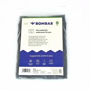 Bombas Boxer Briefs Black Cotton Men’s Underwear XL/XXL 38-45 NIP - Picture 1 of 1