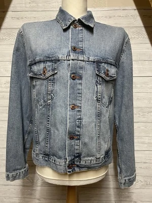 HUGO BOSS Men's Denim Jacket Size M Blue Western Style Button Front - Image 1 of 4