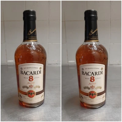 Rum Bacardi 2 Bottiglie Ron Reserva Superior Bacardi 8 Anos 70cl 40% - Immagine 1 di 4