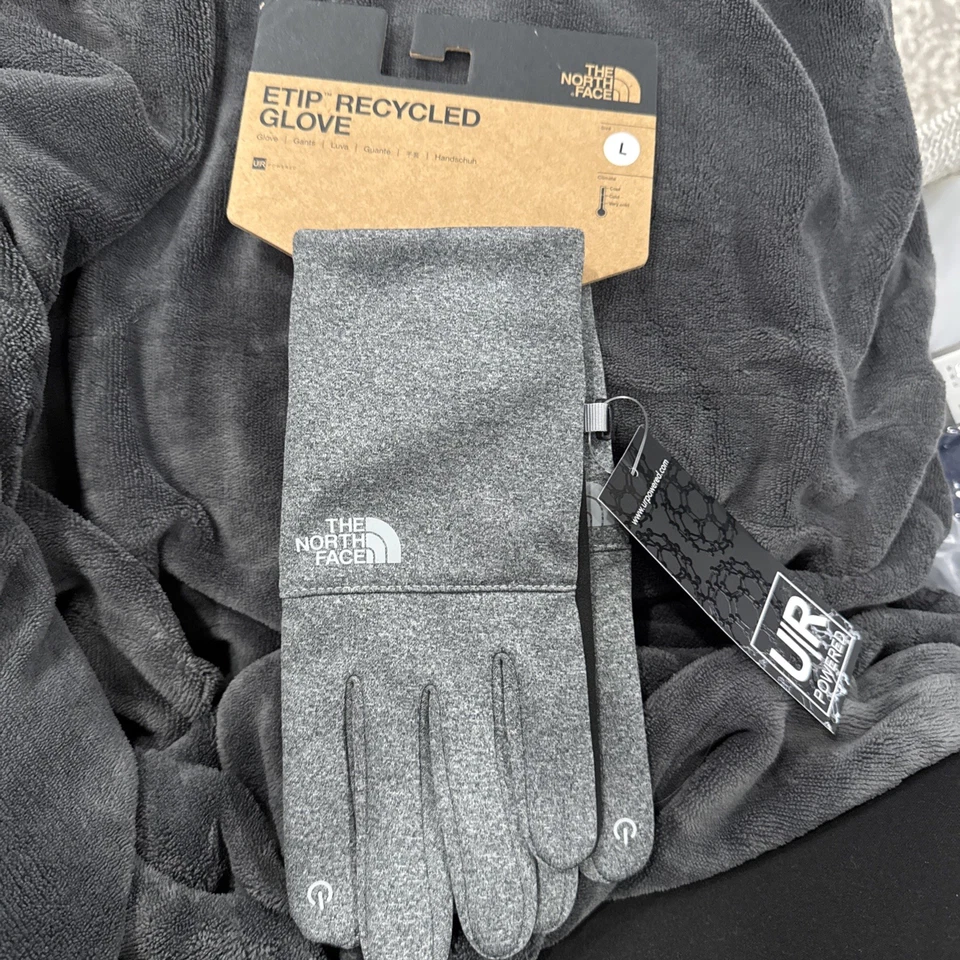 🌟NUEVO🌟The North Face Etip Guantes Reciclados Unisex Color TNF Gris Brezo Grande Foto 1 de 4