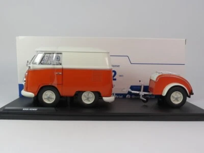 Solido Volkswagen Kool Kombi orange & white 2023 1/18 S1810902 - Immagine 1 di 4