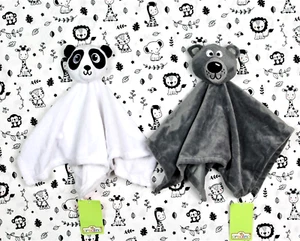 NEU orsolino WOOLWORTH PANDA BÄR/TEDDY BÄR Schmusetuch Kuscheltuch Schnuffeltuch - Bild 1 von 3