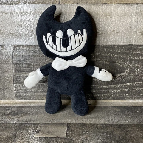 INK BENDY Plush 8" Black & White Bendy and the Ink Machine Phatmojo Beanie Cover