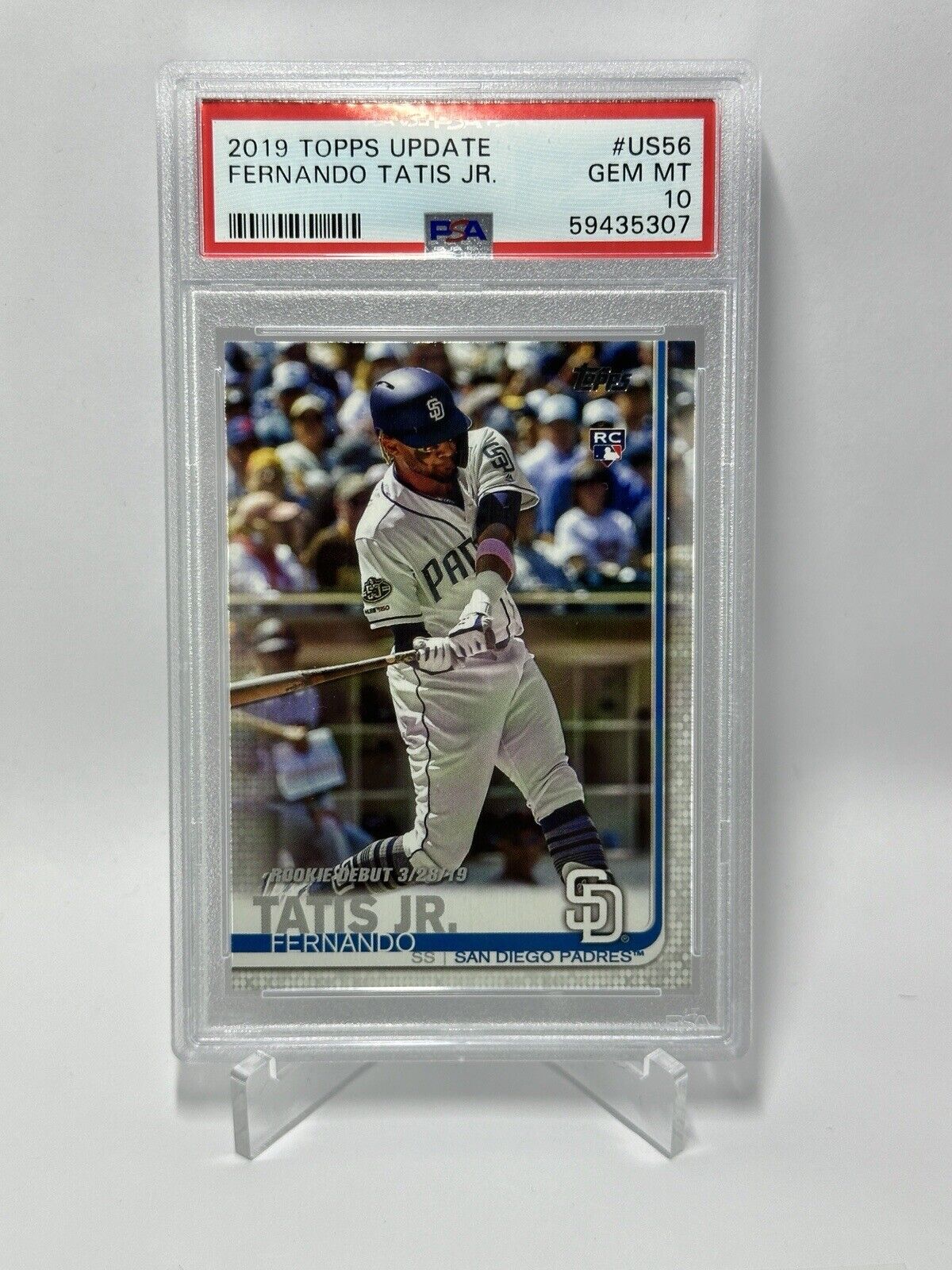 Fernando TATIS JR Rookie RC PSA 10 2019 Topps Update #US56 Gem Mint