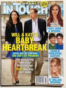 PRINCE WILLIAM & KATE MIDDLETON BABY HEARTBREAK May 2011 IN TOUCH Magazine - Picture 1 of 1