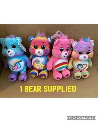 Care Bears - 9 Zoll (22 cm) BEAN PLÜSCHTIER TOGETENNESS, Dream Bright Bear + mehr