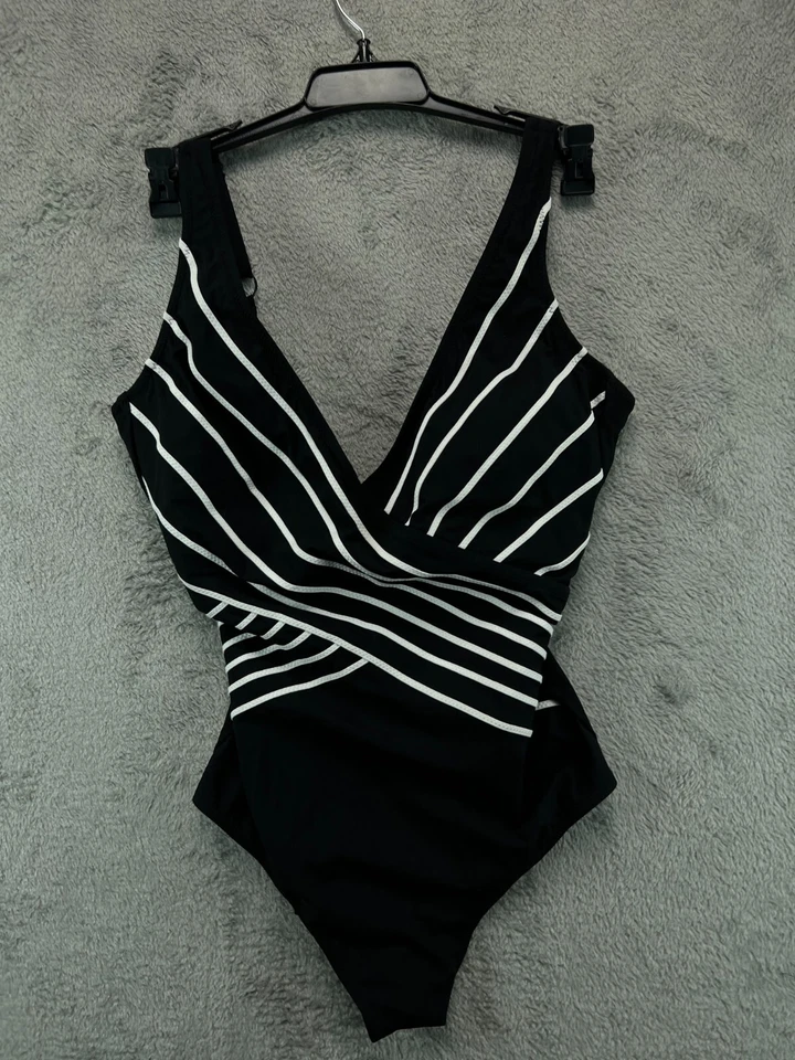 Gottex Embrace V Neck Surplice One Piece Swimsuit Size 10