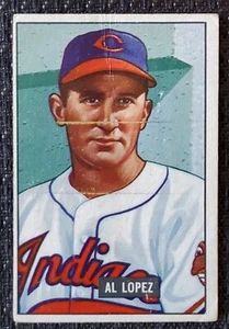 1951 Al Lopez Cleveland Indians Bowman MLB Card #295 - Picture 1 of 2