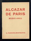 Programme Music Hall   Alcazar De Paris   1937 Ca Cest Marseille Ref3