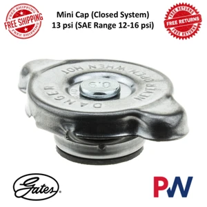 Gates Mini Radiator Cap Closed System For Acura, Ford, Nissan, Honda, Infiniti - Picture 1 of 8
