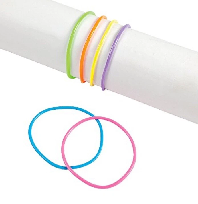 Rhode Island Novelty Neon Jelly Bracelets - 144 piece - Assorted Colors FREESHIP