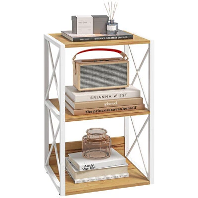 Mobiletto Scaffale per Soggiorno Cucina, Bagno 3/5 Ripiani Legno - Immagine 1 di 4