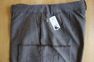 NWT Brooks Brothers Black Fleece Women's Tan Wool Thom Browne Designed Pants 14 - Picture 1 of 4