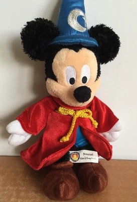 Peluche Disney World Mickey Fantasía Hechicero Parques Peluche 14" Mago Foto 1 de 4