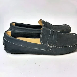 Tucker + Tate Navy Moccassins Suede Loafers EU Sz 38 (US Size 6 Mens 7.5  Womens - Picture 1 of 8