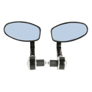 Universal 7/8" 22mm Motorcycle Handle Bar End Rearview Side Mirrors - Picture 1 of 8