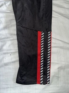 jogger red and racing stripe pants kid drawstring adjustable wrist Size 10-12 - Picture 1 of 6