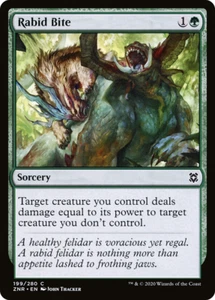 RABID BITE X 4 N/M ZENDIKAR RISING MAGIC THE GATHERING - Bild 1 von 1
