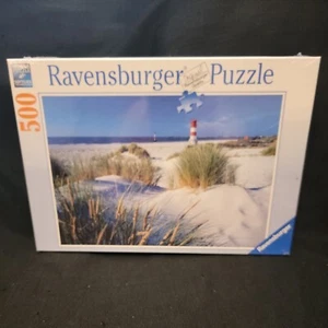 Ravensburger Puzzle 500 Pieces In The Dunes 146130 Lighthouse Beach - Picture 1 of 10