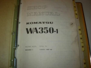 Komatsu WA350-1 Loader Shop Service Manual , s/n 10001 - up - Picture 1 of 7