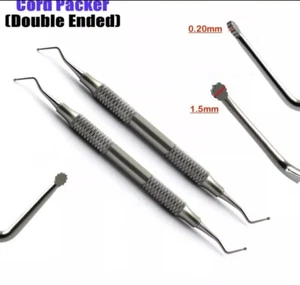 Instrumentos de retracción atraumática gingival punta pequeña empacadora de cables dentales de 2 piezas - Imagen 1 de 1